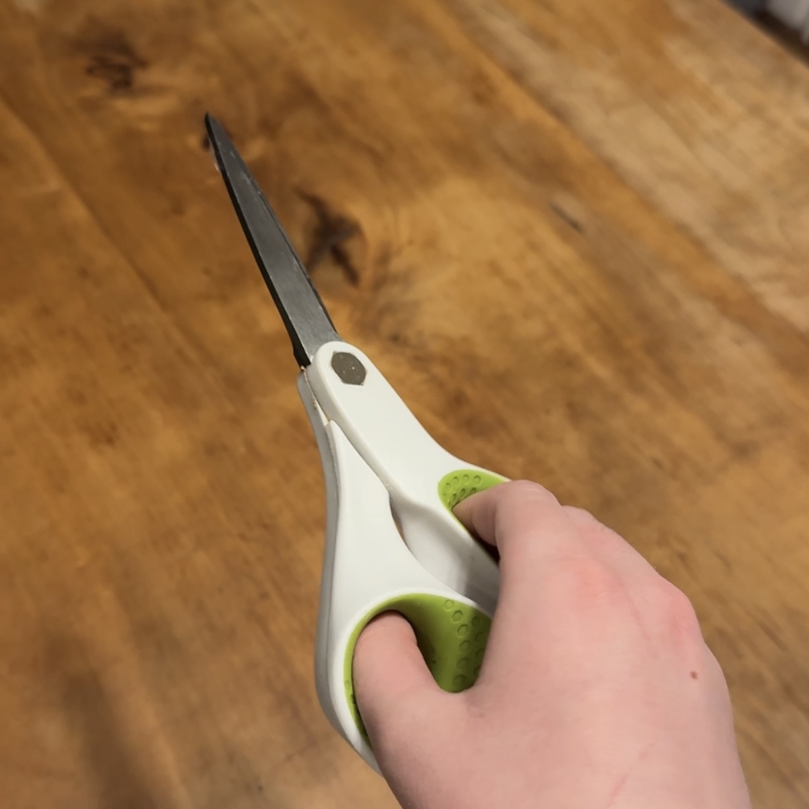 These are my kitchen scissors. The sound effect is me quickly opening and closing them.