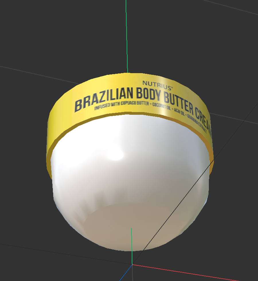 3D model of brazillian butter body cream