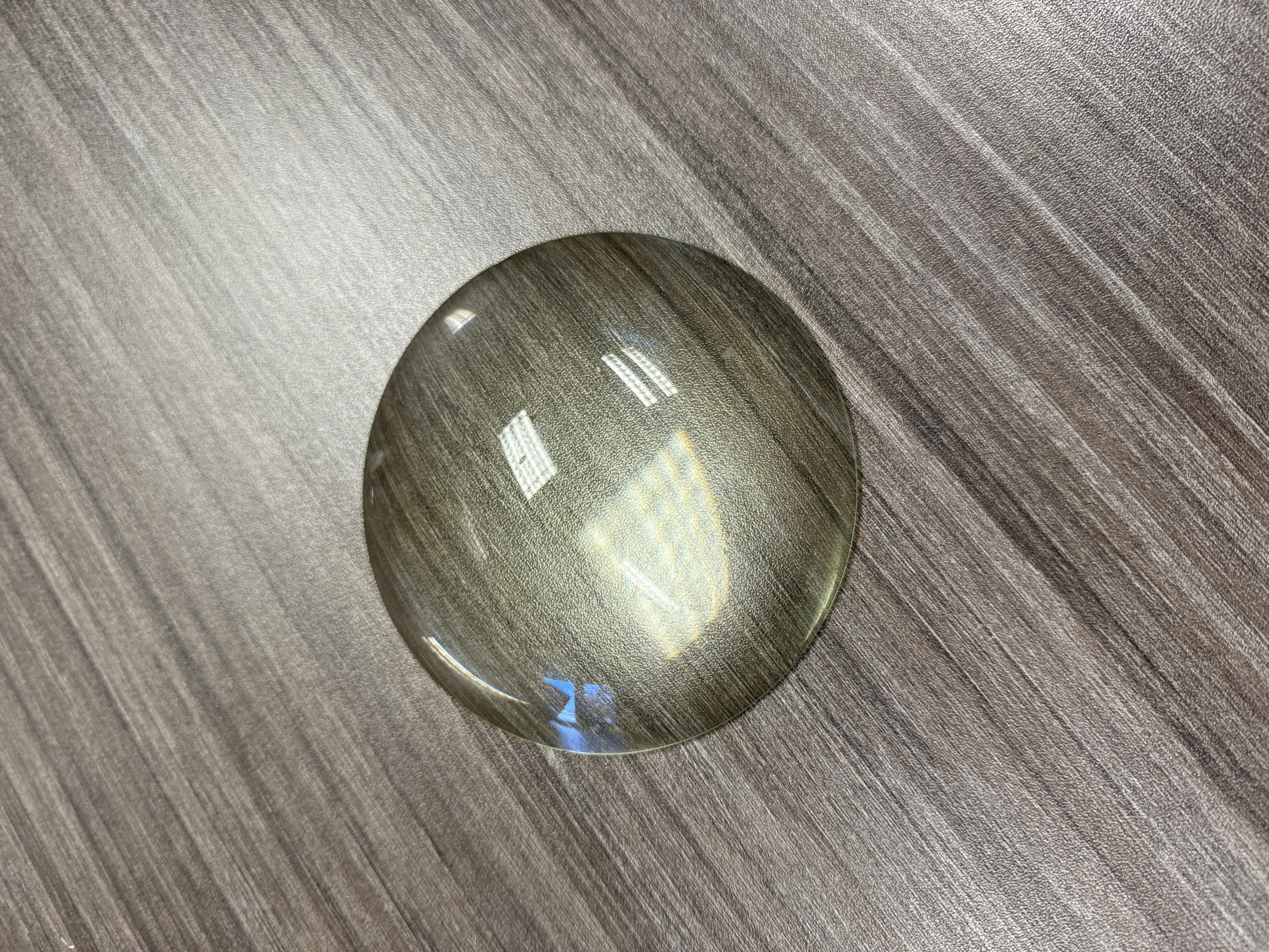 Image of the glass from a magnifying glass from materials workshop 2